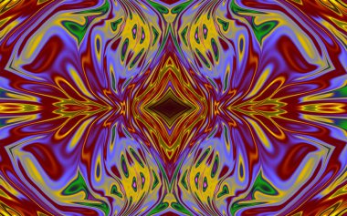 Soyut desenli renkli çizimler, soyut geometri 