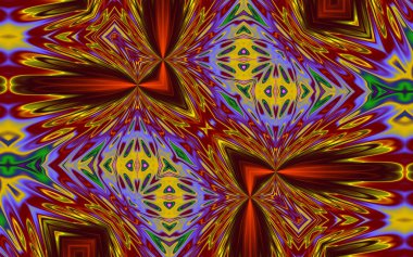 Soyut desenli renkli çizimler, soyut geometri 