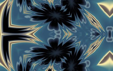 Soyut desenli renkli çizimler, soyut geometri 