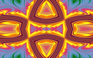 Soyut desenli renkli çizimler, soyut geometri 