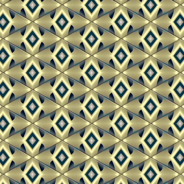 Illustration Seamless Ornament Geometric Patterns Asymmetric Arabesque — Stock Photo, Image