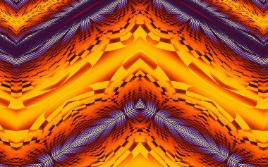 Soyut desenli renkli çizimler, soyut geometri 