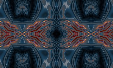 Soyut desenli renkli çizimler, soyut geometri 