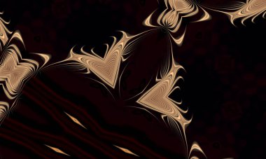 Soyut desenli renkli çizimler, soyut geometri 