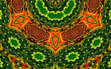 Soyut desenli renkli illüstrasyon, soyut geometri rahatlaması 