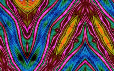 Soyut desenli renkli çizimler, soyut geometri