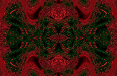 Soyut desenli renkli çizimler, soyut geometri 