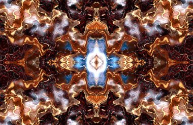 Soyut desenli renkli çizimler, soyut geometri 