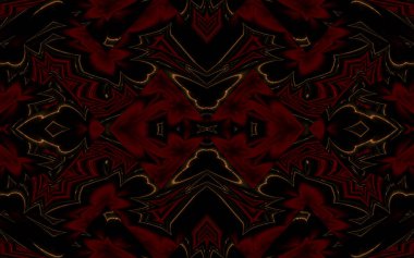 Soyut desenli renkli çizimler, soyut geometri 