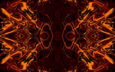 Soyut desenli renkli çizimler, soyut geometri