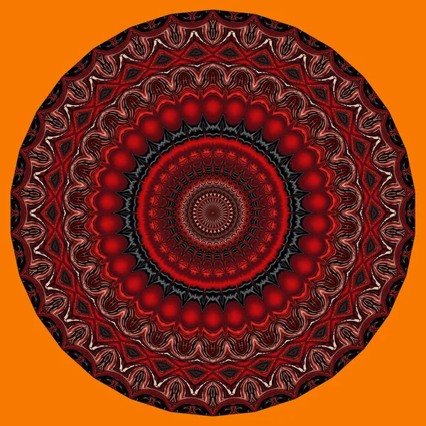Ilustração Colorida Como Caleidoscópio Mandala Padrão Ornamento Arabesco — Fotografia de Stock