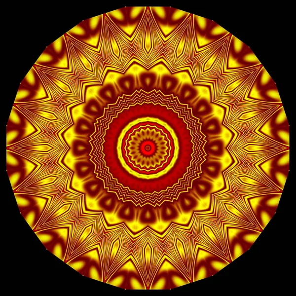 Ilustração Colorida Como Caleidoscópio Mandala Padrão Ornamento Arabesco — Fotografia de Stock