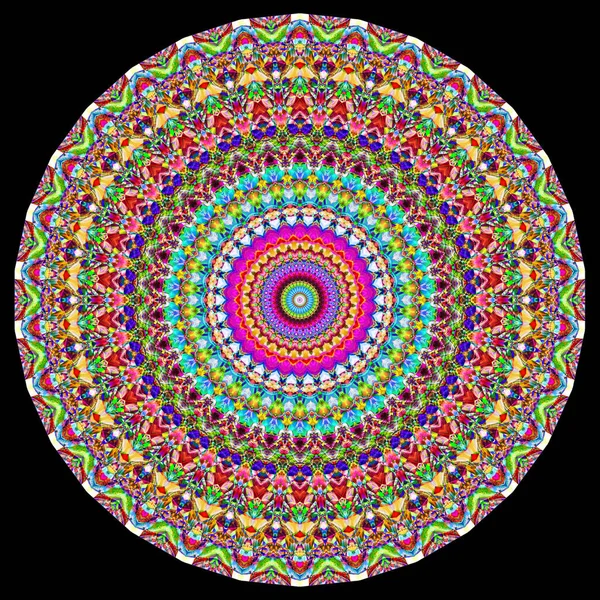 Ilustração Colorida Como Caleidoscópio Mandala Padrão Ornamento Arabesco — Fotografia de Stock