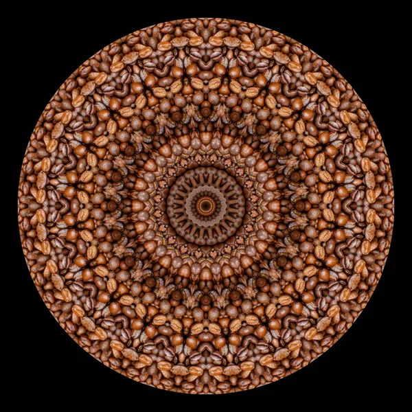 Kolorowa Ilustracja Jak Kalejdoskop Mandala Wzór Ozdoba Arabeska — Zdjęcie stockowe