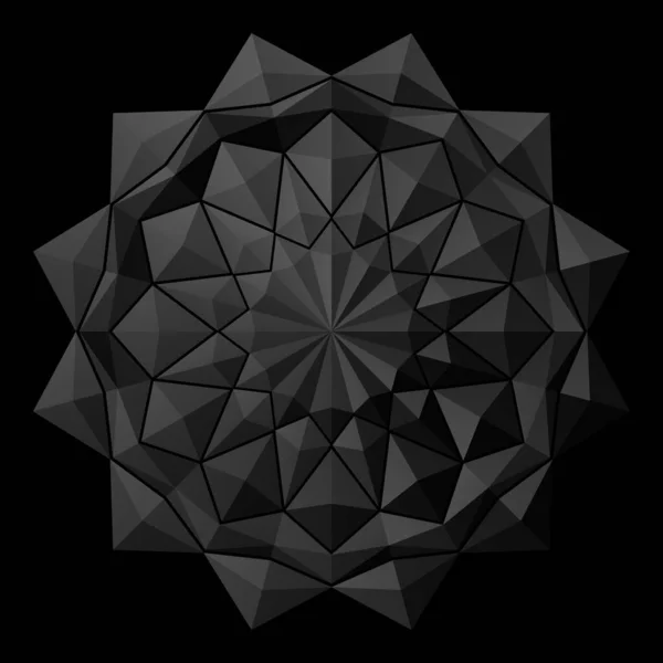 Γεωμετρία Χρησιμοποιήστε Τρίγωνα Πολύγωνα Οργανώστε Μαζί Είναι Ένα Μαύρο Αφηρημένο — Διανυσματικό Αρχείο