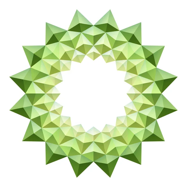 Γεωμετρία Χρησιμοποιήστε Τρίγωνα Πολύγωνα Οργανώστε Μαζί Είναι Ένα Πράσινο Αφηρημένο — Διανυσματικό Αρχείο