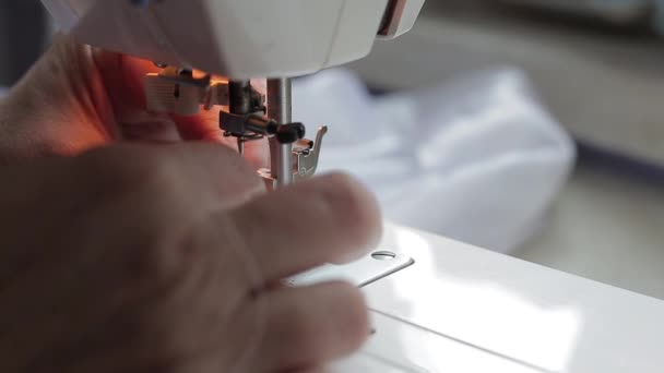 缝纫机用制衣机螺纹 — 图库视频影像
