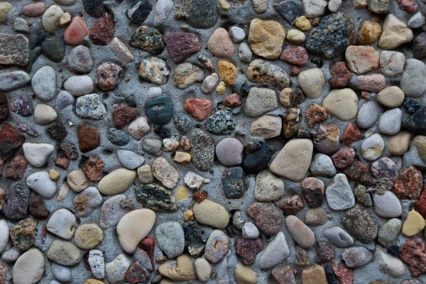 Textura Piedras Multicolores Montón Piedras Hermosas — Foto de Stock