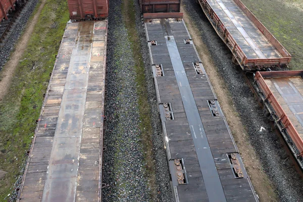 铁路货运 工业运输 — 图库照片