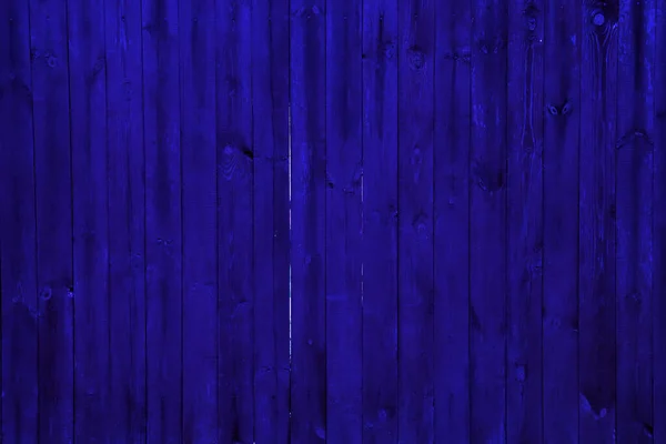 Texture Dark Blue Wood Dark Blue Wooden Fence — Stock Photo, Image