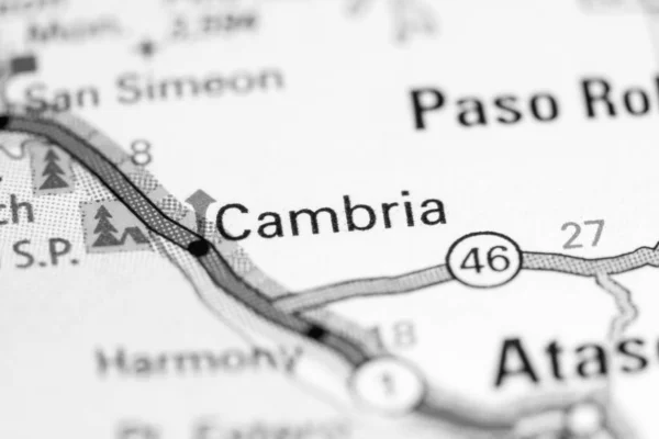 Кембрия. В Калифорнии. США на карте — стоковое фото