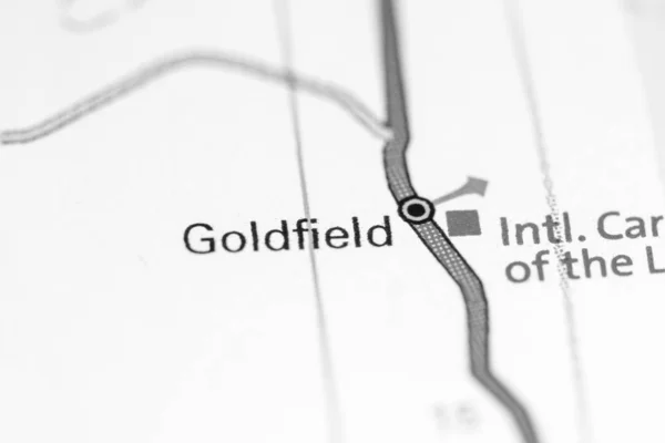 Goldfield. Nevada. Stati Uniti su una mappa — Foto Stock