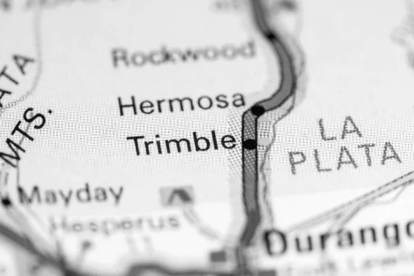 Trimble vagyok. Colorado-ban. Usa térképen — Stock Fotó