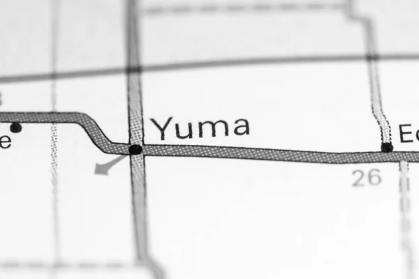 Yuma. Colorado. USA na mapě — Stock fotografie
