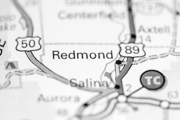 Redmond. Utah. EEUU en un mapa —  Fotos de Stock
