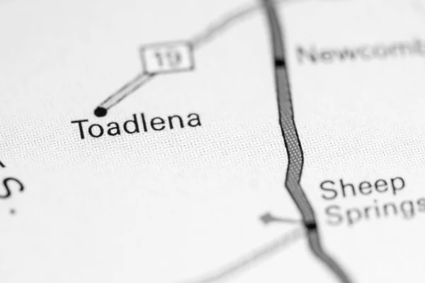 Toadlena. Nové Mexiko. USA na mapě — Stock fotografie