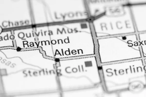 Alden. Kansas. EEUU en un mapa —  Fotos de Stock