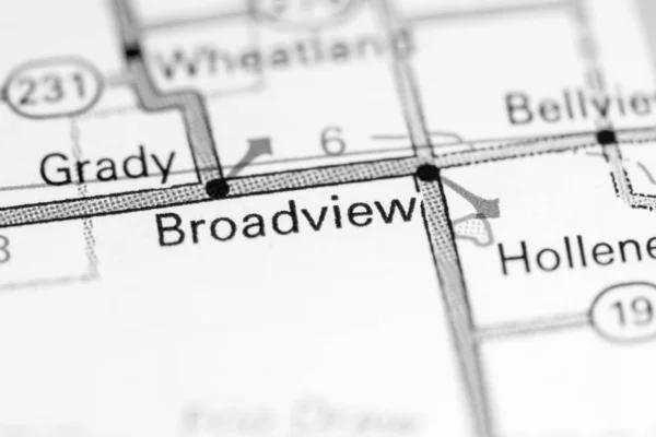 Broadview. Nuovo Messico. Stati Uniti su una mappa — Foto Stock