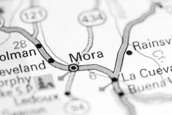 Mora. New Mexico. USA on a map — Stock Photo, Image