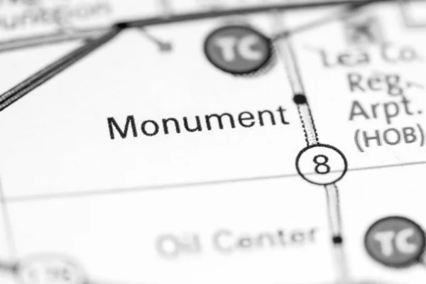 Monument. New Mexico. USA on a map — 스톡 사진