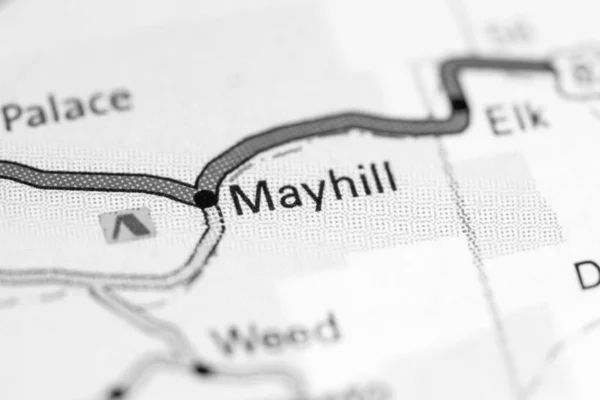 Mayhill. New Mexico. USA on a map — Stok fotoğraf