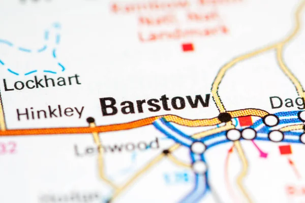 Barstow. California. USA on a map — Stock Photo, Image