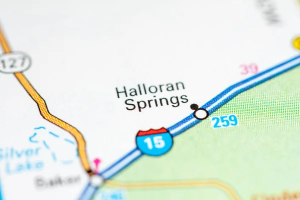 Halloran Springs. En California. EEUU en un mapa — Foto de Stock