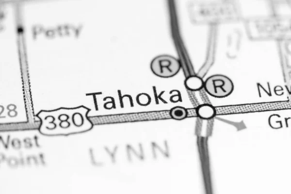 Tahoka. Texas. USA on a map — Stock Photo, Image