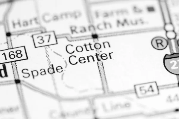 Cotton Center. Texas. USA on a map — Stockfoto
