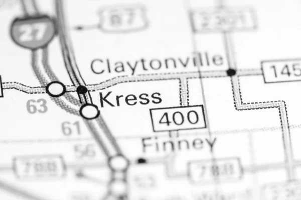 क्रेस। टेक्सास। संयुक्त राज्य अमेरिका एक नक्शे पर — स्टॉक फ़ोटो, इमेज