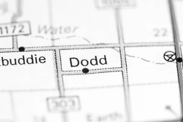 Dodd. Texas. EEUU en un mapa —  Fotos de Stock