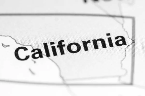 Καλιφόρνια. Καλιφόρνια. ΗΠΑ σε ένα χάρτη — Φωτογραφία Αρχείου