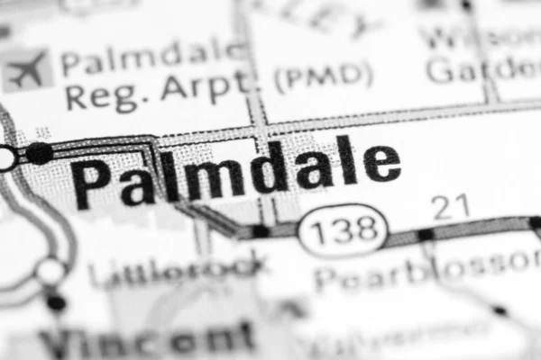 Palmdale. California. USA on a map — 스톡 사진