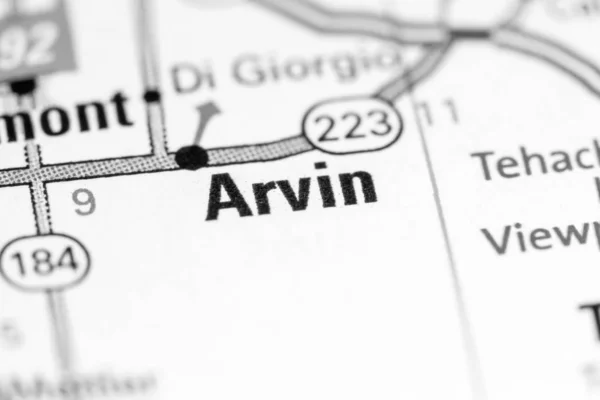 Arvin. En California. EEUU en un mapa —  Fotos de Stock