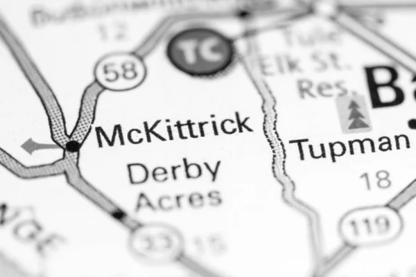 McKittrick. California. USA on a map — 스톡 사진