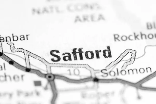 Safford. Arizona. USA on a map — 스톡 사진