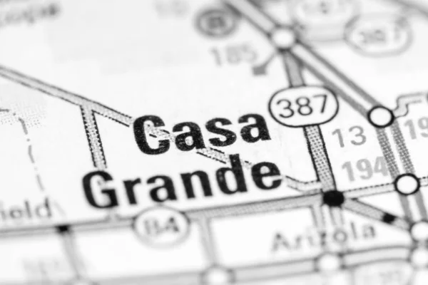 Casa Grande. Arizona. USA on a map — ストック写真