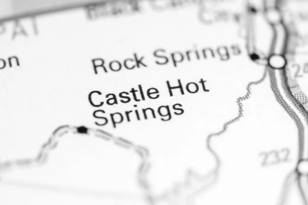 Castle Hot Springs. Arizona. USA on a map — Stock Photo, Image
