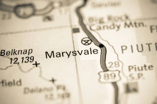Marysvale. Utah. EEUU en un mapa — Foto de Stock