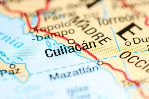 Culiacán. México en un mapa — Foto de Stock